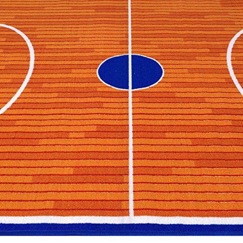 iSavings Kids/Baby Room/Daycare/Classroom/Playroom Area Rug. Basketball Court. Sports. Fun. Non-Slip Gel Back (8 Feet X 10 Feet)