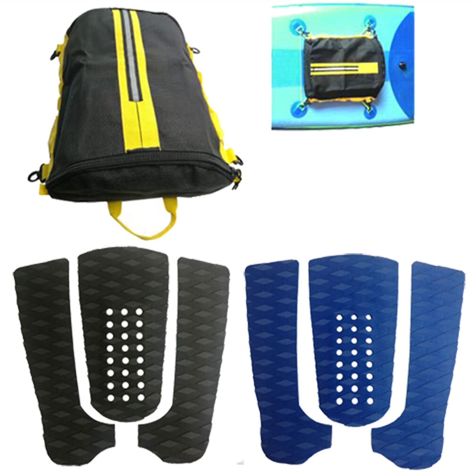 Surfboard Traction Pad EVA Foam Traction Pad Paddle Board Pocket Storage Bag (Color : Bag Only)