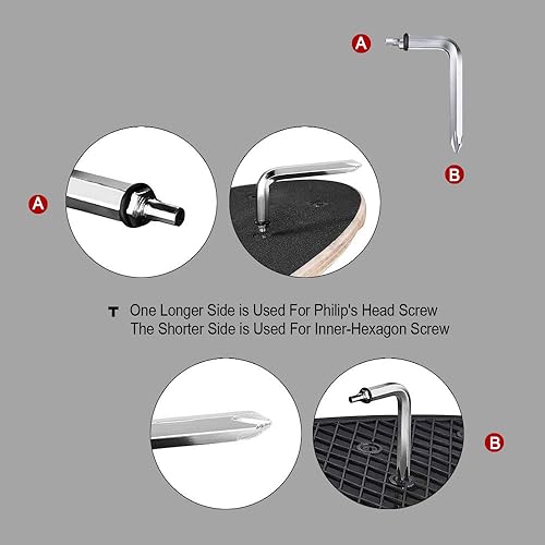 Miniatura 6 de C&Xanadu Upkeep All-in-One Multi-Function Portable Skate Tool with 2-in-1 Allen Wrench & Phillips Head Screwdriver for Adjusting and Tightening