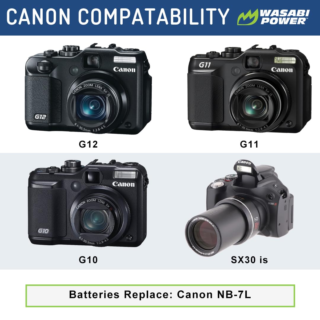 NB-7L NB 7L NB7L Battery New LED USB Dual Charger For Canon PowerShot G10 G11 G12 Sx30is Cameras - View #12
