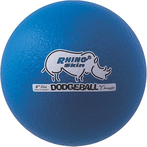 Miniatura 49 de Champion Sports Rhino Skin - Juegos de bolas de dodgeball de rebote bajo y individuales para juegos de juegos infantiles, PE, patio trasero y liga
