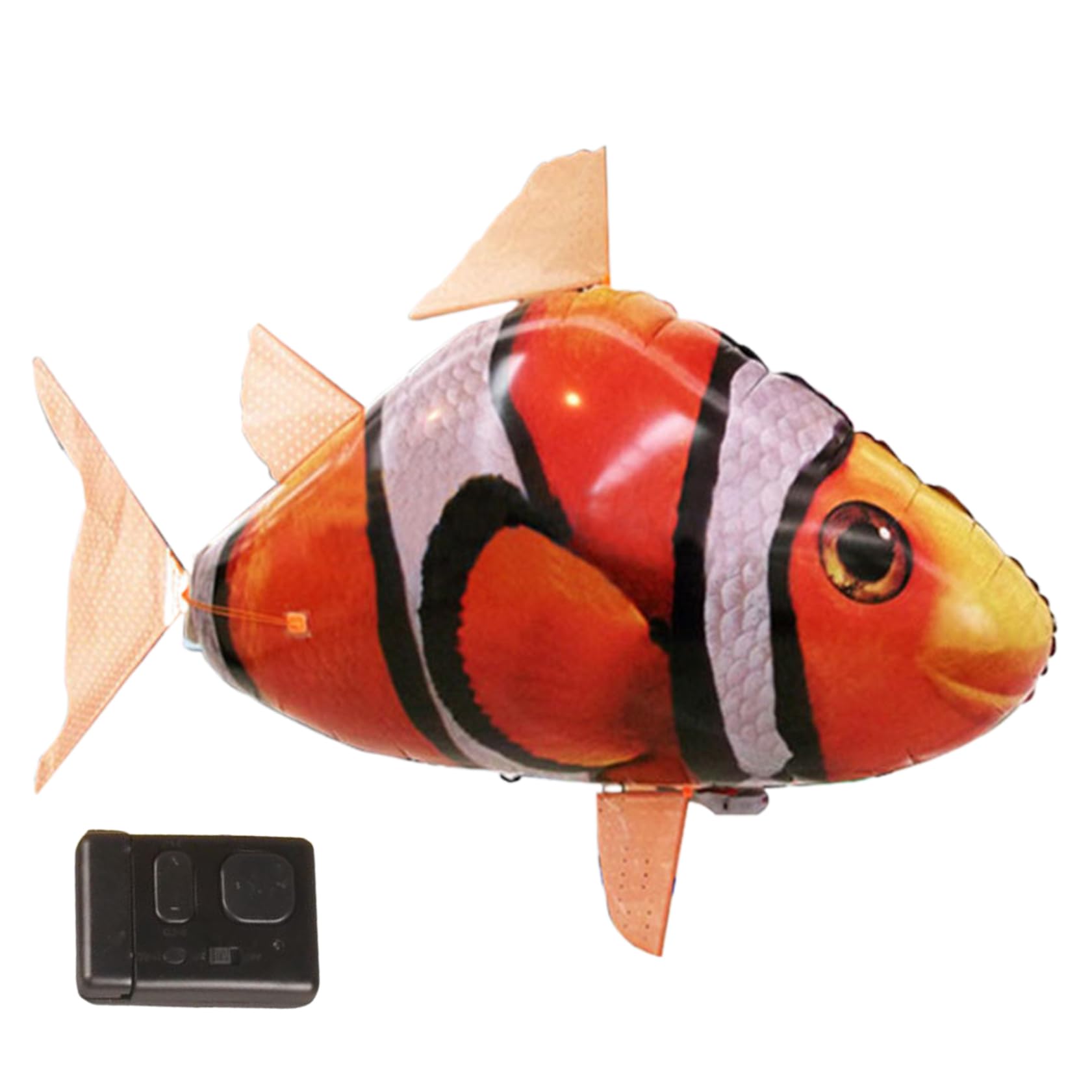Télécommande Fish Fish Clown RC RC Anti-Break Battery Powered Fish Balloons Life Live Live Wiggable Clownfish Decoration Sous les décorations de fête pour la fête pour la fête, la maison (non incluse