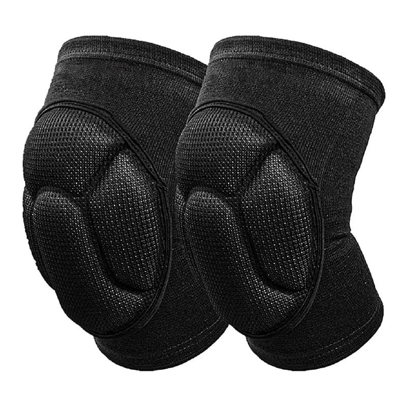 MVM Enterprise Extra Thick Protective Knee Pads for Men Women, Anti-Slip Collision Avoidance Kneepads with Thick EVA Foam, Knee Pain Pads Safety Guard for Running, Dancing, Gym - 1 Pair (Medium)