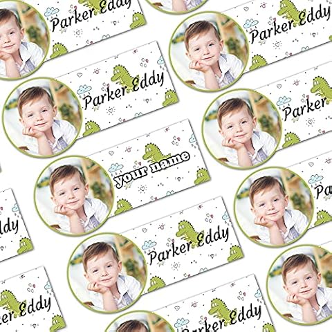 78 Pcs Personalized Labels for School Supplies Waterproof Name Stickers Label with Photo for Kids Cover