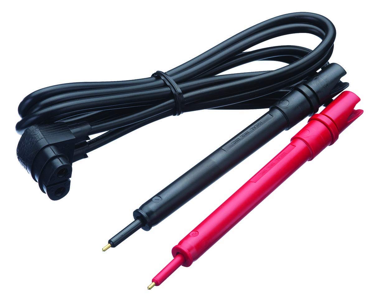 IDEAL Electrical 61-070 600 Volt Test Leads for 61-065 and 61-076 Voltage Testers,Black
