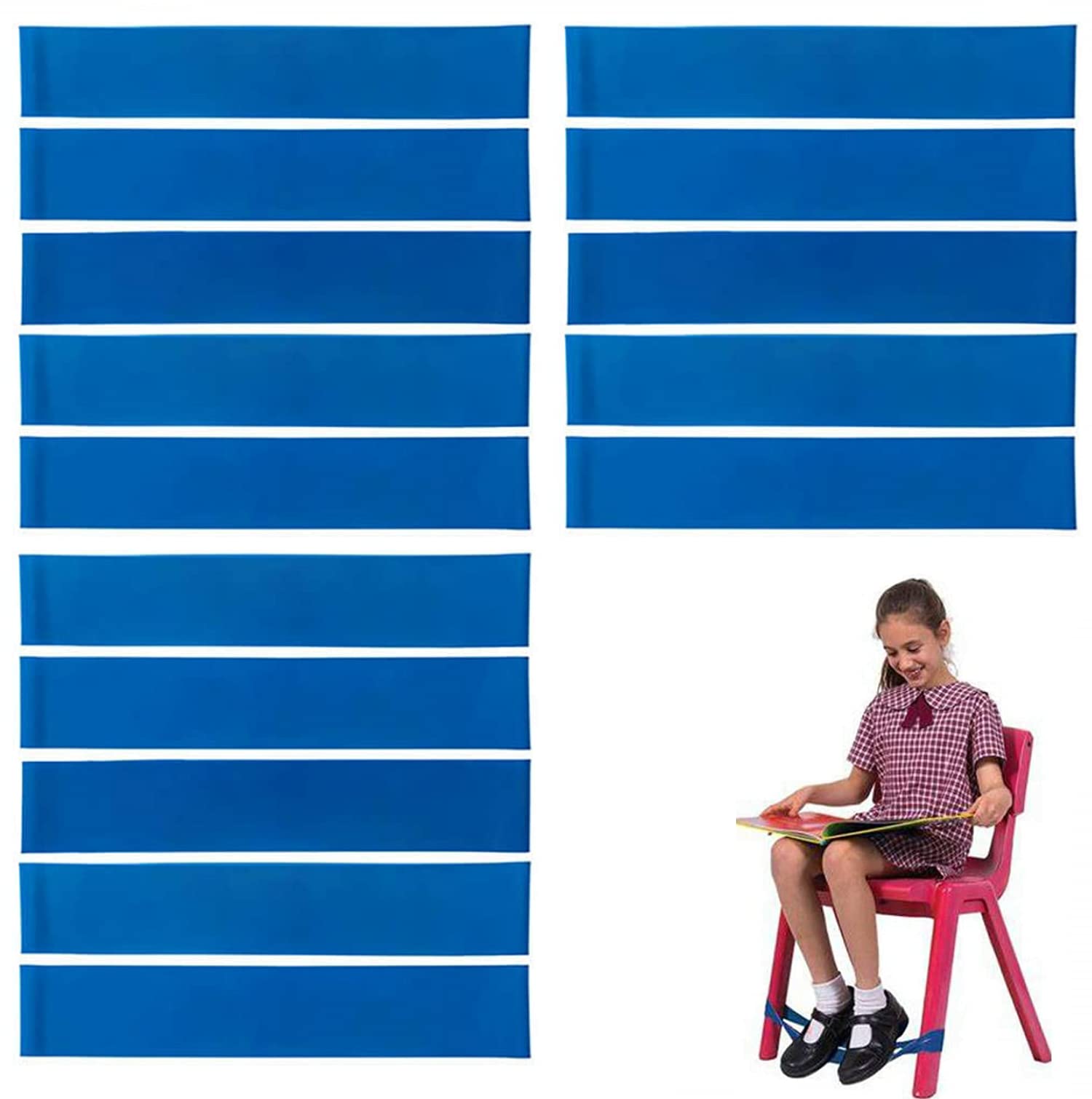 Buy Chair Bands for Kids with Fidgety Feet Fidget Bands,15 Pack Stretch