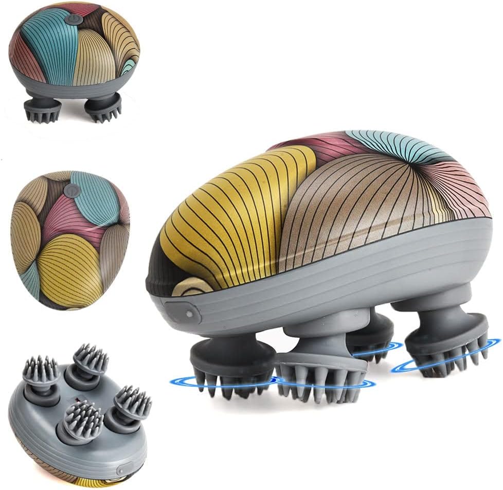 EILISON Cordless Hair Scalp Massager- Electric Head Massager with Kneading Massage