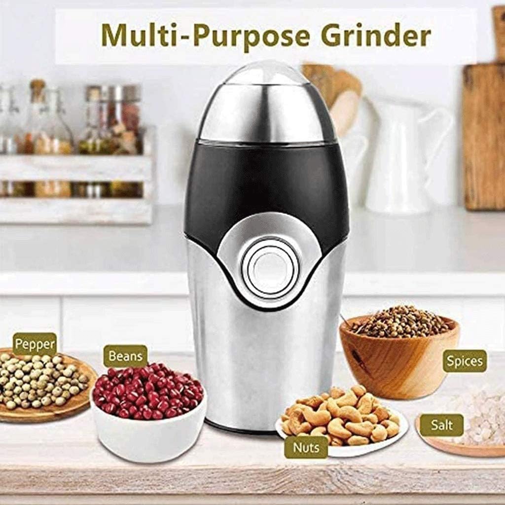 Electric Coffee Bean Grinder Blade Mill, Stainless Steel Powder Grinding Machine for Nuts Herbs,Grains,Spices,Sugar