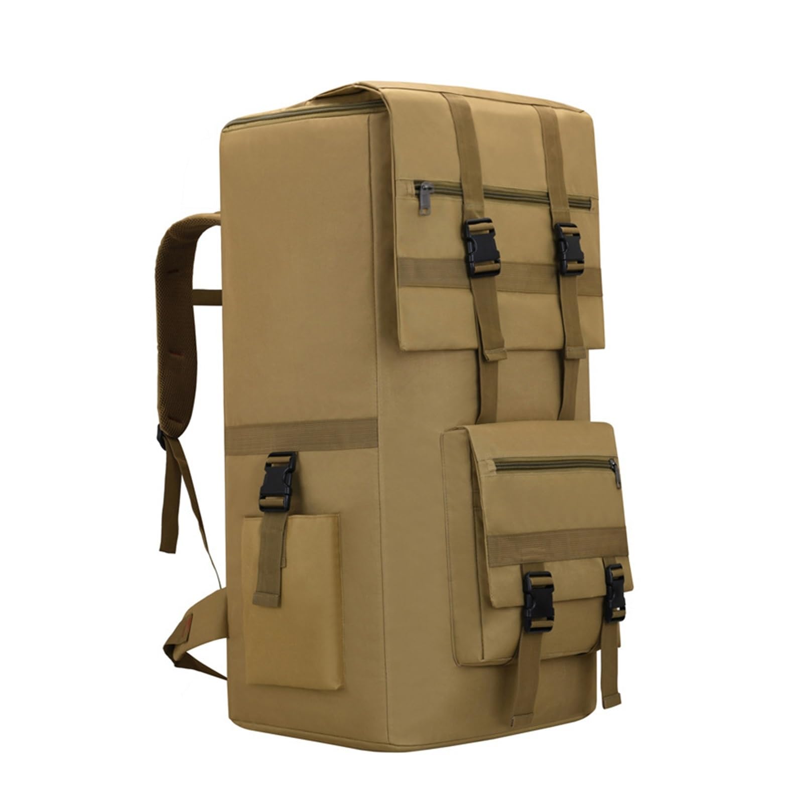 Casual 120l Military Large Military Tactical Oddychający Wodoodporny Plecak, Tactical Assault Hiking Sports Bug Out Bag, Do Wędrówek, Biwakowania, Trekkingu, Polowania Sportu, Pracy(Khaki)
