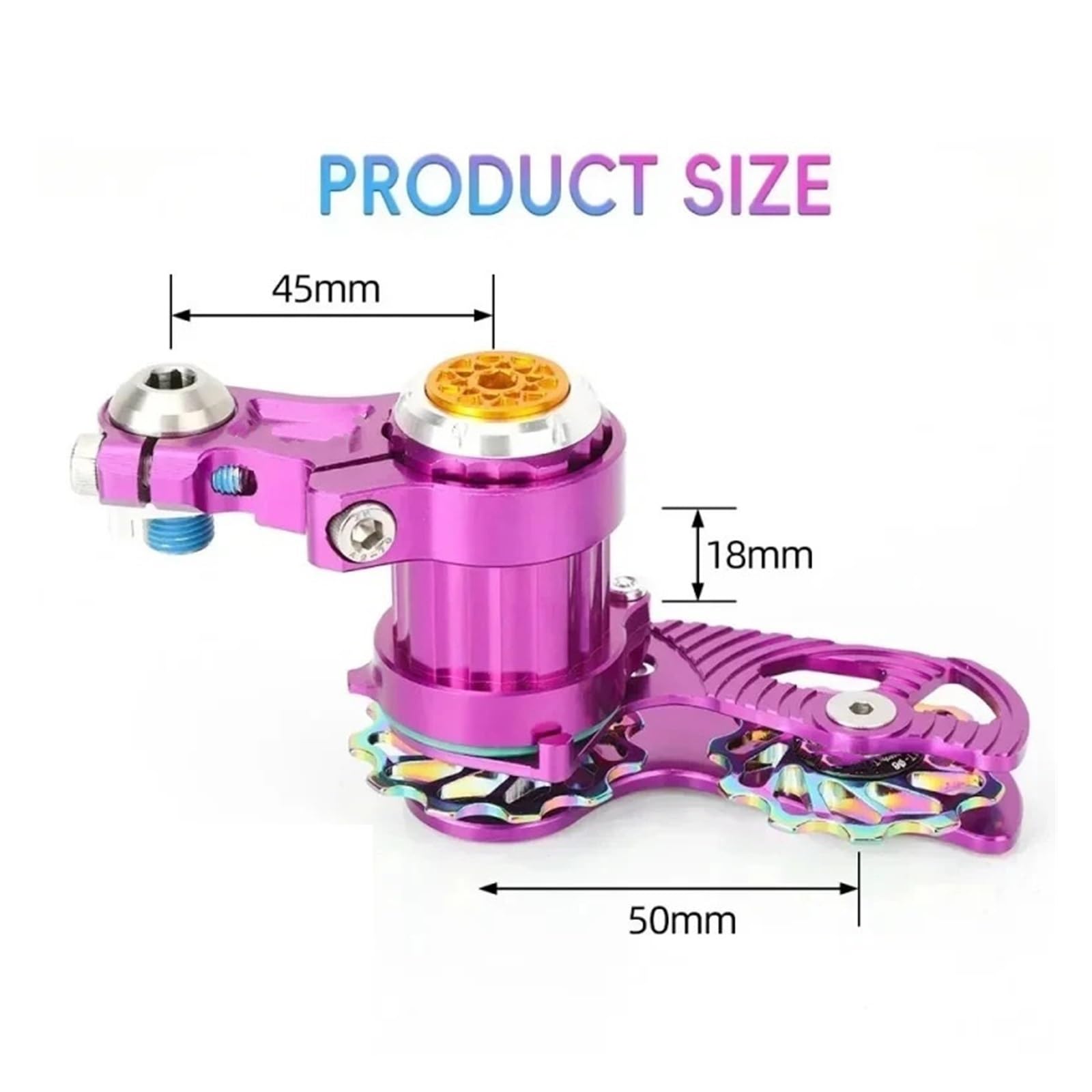 Compatible con bicicletas de montaña, descenso y plegables, Compatible TANKE, tensor bicicleta tensor extractor cadena(2)