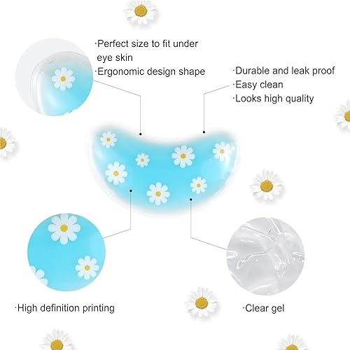 Miniatura 8 de Paquete de hielo de gel, almohadillas refrescantes reutilizables y parches para debajo de los parches, tratamiento frío caliente para el