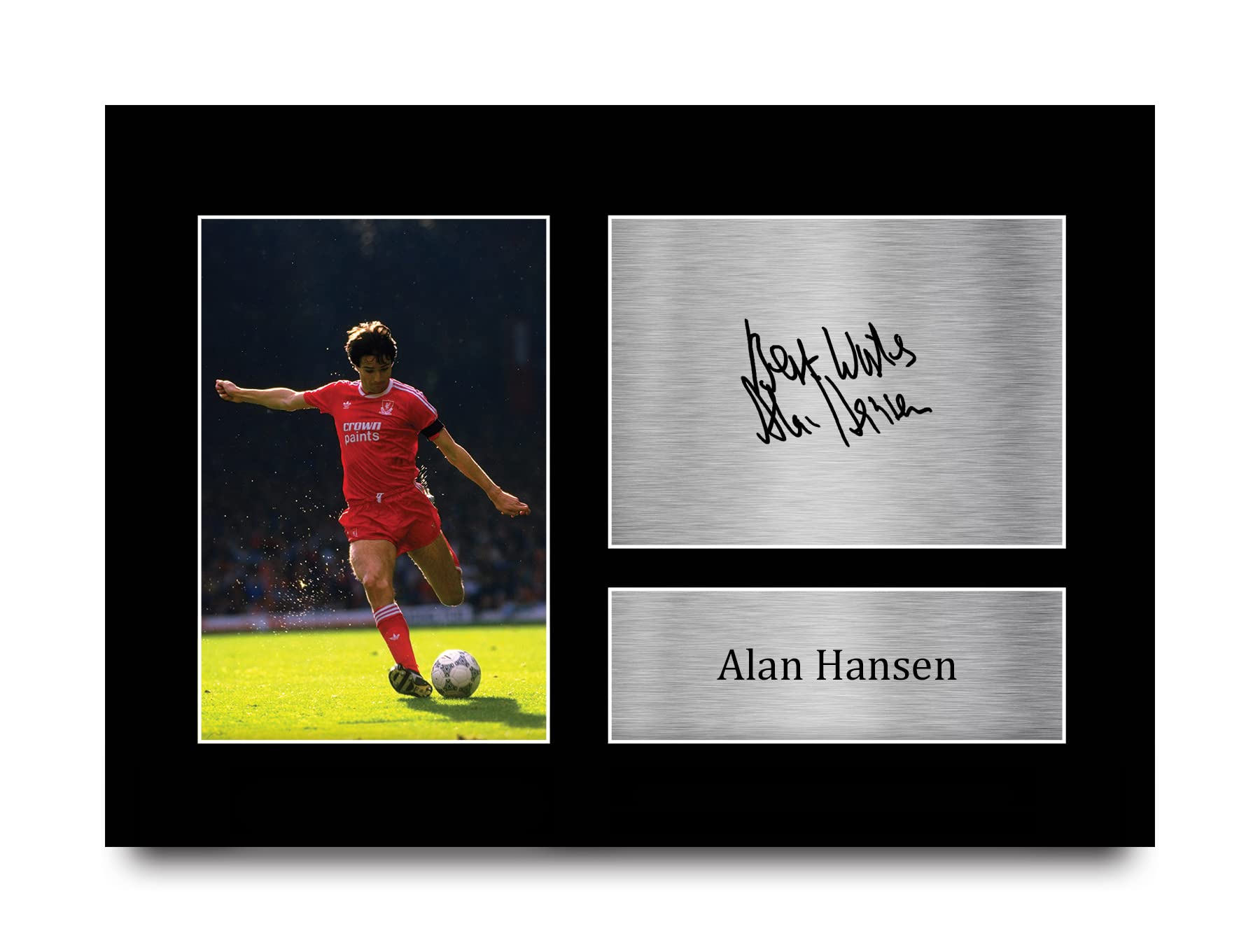 HWC Trading A4 Alan Hansen Liverpool Gifts Printed Signed Autograph Picture for Football Fans and Supporters