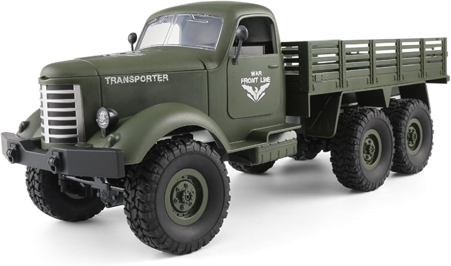 Nitkeep 1/18 Military Jeep RC Vehicle 4WD, Metal Chassis, 2-Speed Transmission, Independent Suspension, 2.4GHz Remote Control, Off-Road Crawler, for Adults Hobbyists 14+ (Army Blue) (Blue)