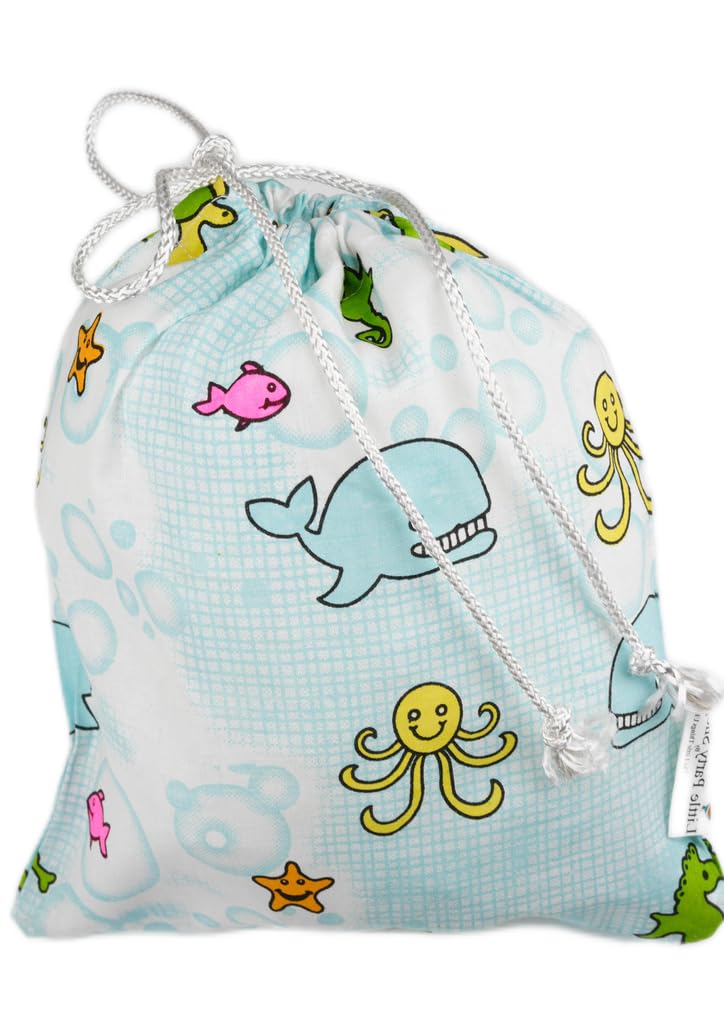Little Party Stop - Sea Life Fabric Party Bag - Kids Party Bag
