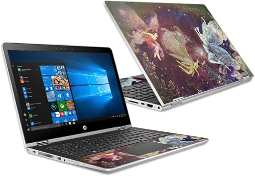 MightySkins Skin Compatible with Pavilion x360 15.6" 2018 - Three Fairies | Protective, Durable, and Unique Vinyl Decal wrap Cover | Easy to Apply, Remove, and Change Styles | Made in The USA