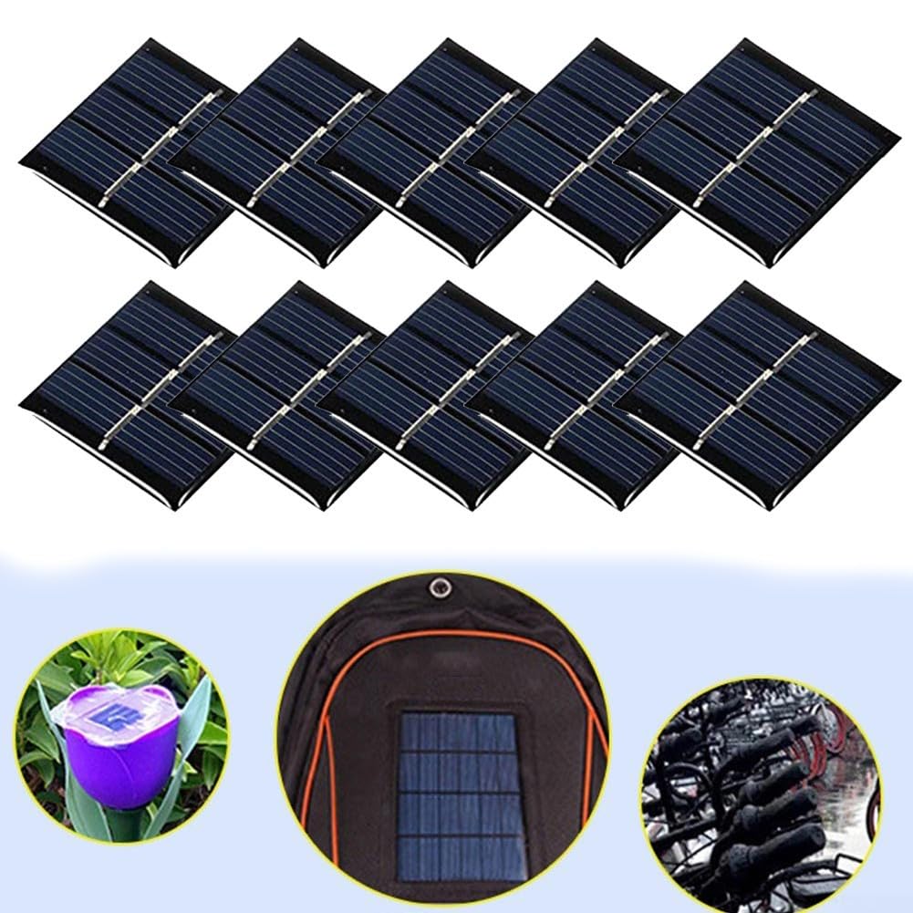 10er Set Mini Solarmodule 1 5V 60mA 0 09W zum Basteln und Experimentieren mit Solartechnik