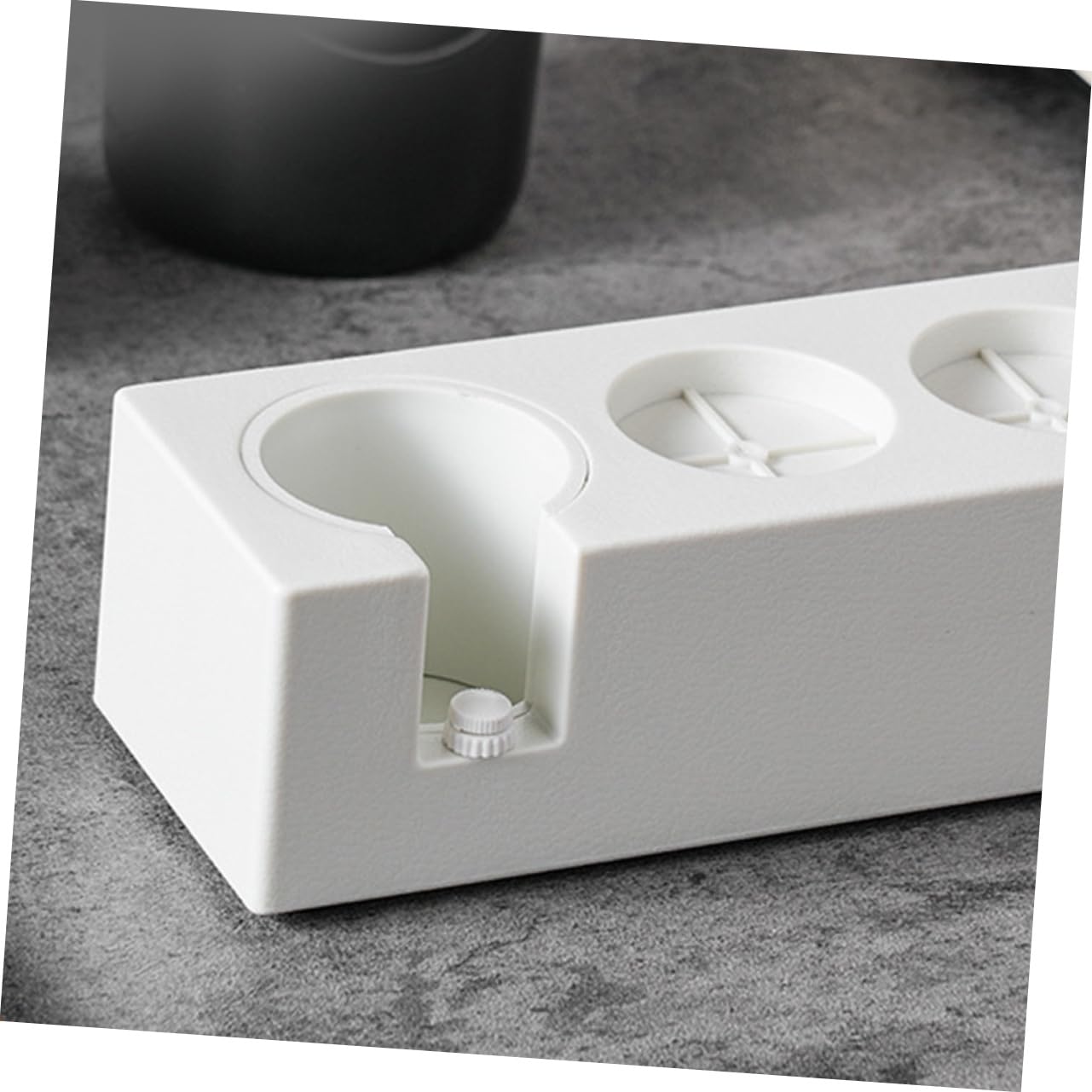 Mikinona Stampferhalter aus Abs und Aluminiumlegierung Kaffeepulver Stabile und Präzise Manipulationsstation für Portafilter und Tamper Geeignet für Zuhause und Restaurant