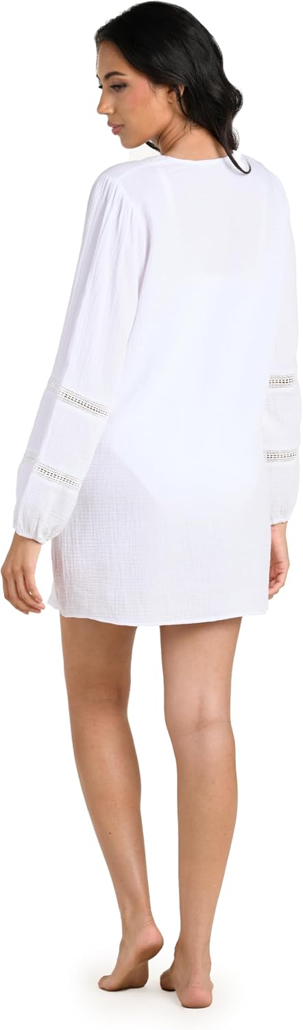 La Blanca Womens Tunic Swimsuit Cover UpSwimwear Cover Up