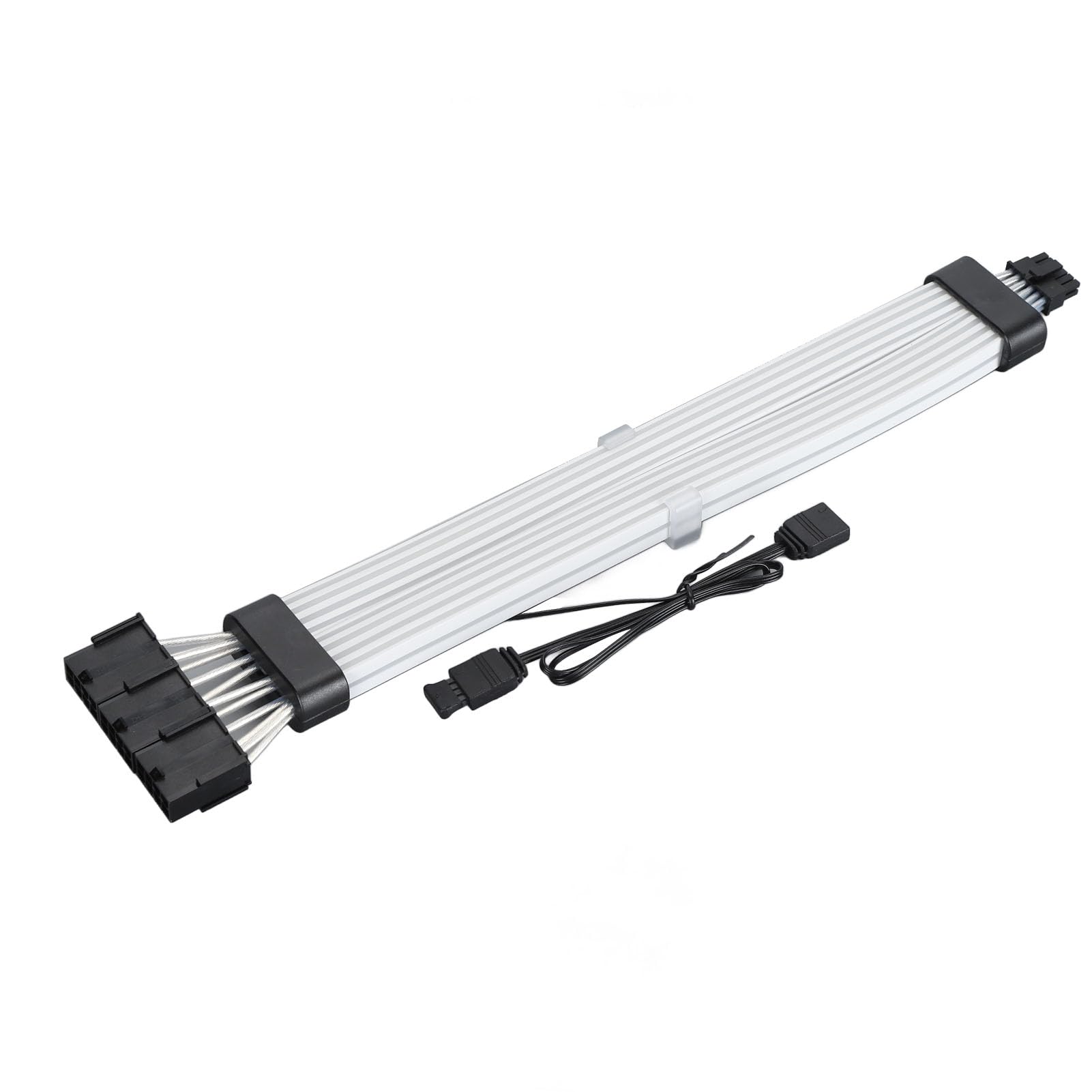 Przedłużacz ARGB 12+4 Pin do 3x8Pin, Kolorowy Silikon