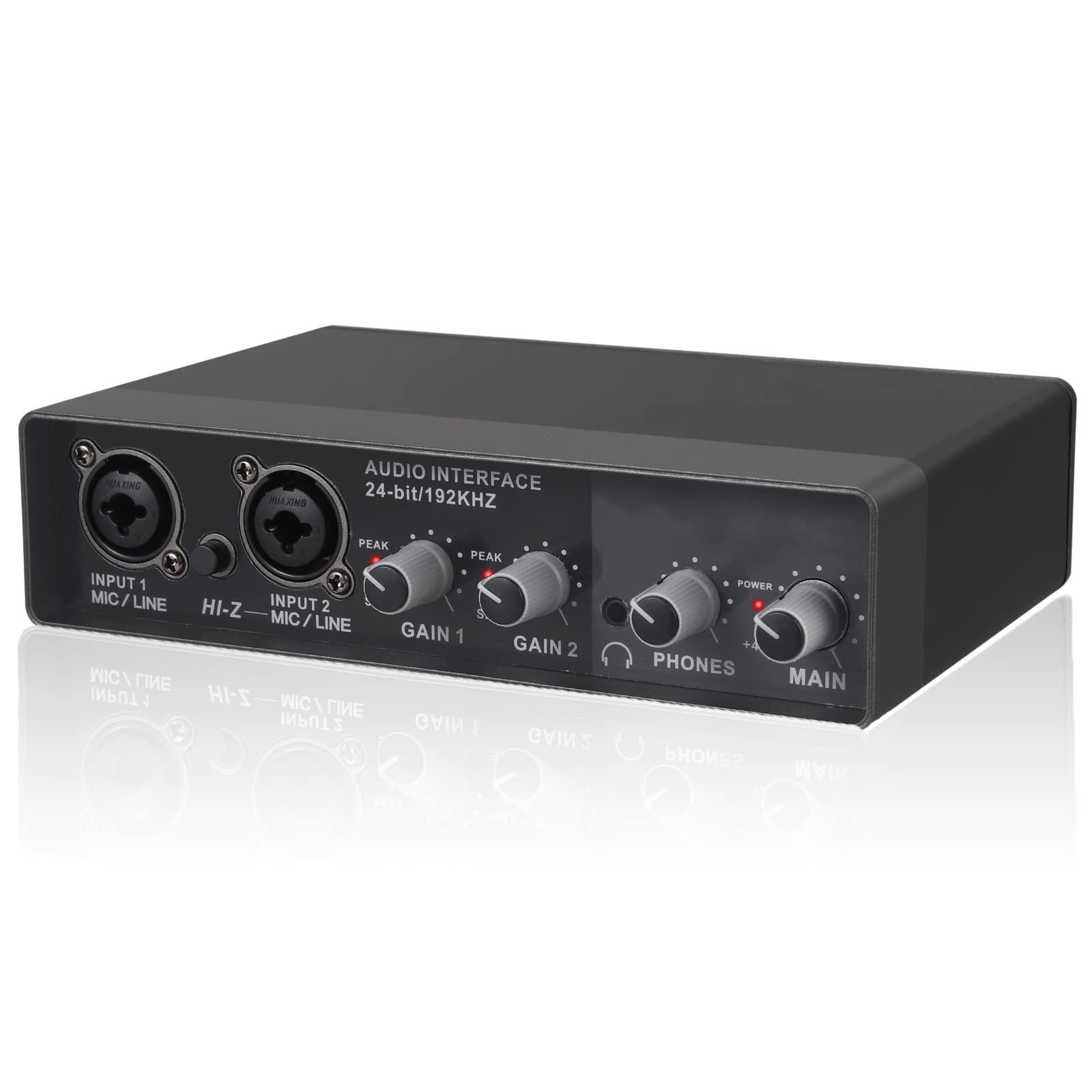 Buy LiNKFOR 2x2 USB Audio Interface 24Bit 192 KHz MIC LINE Input XLR