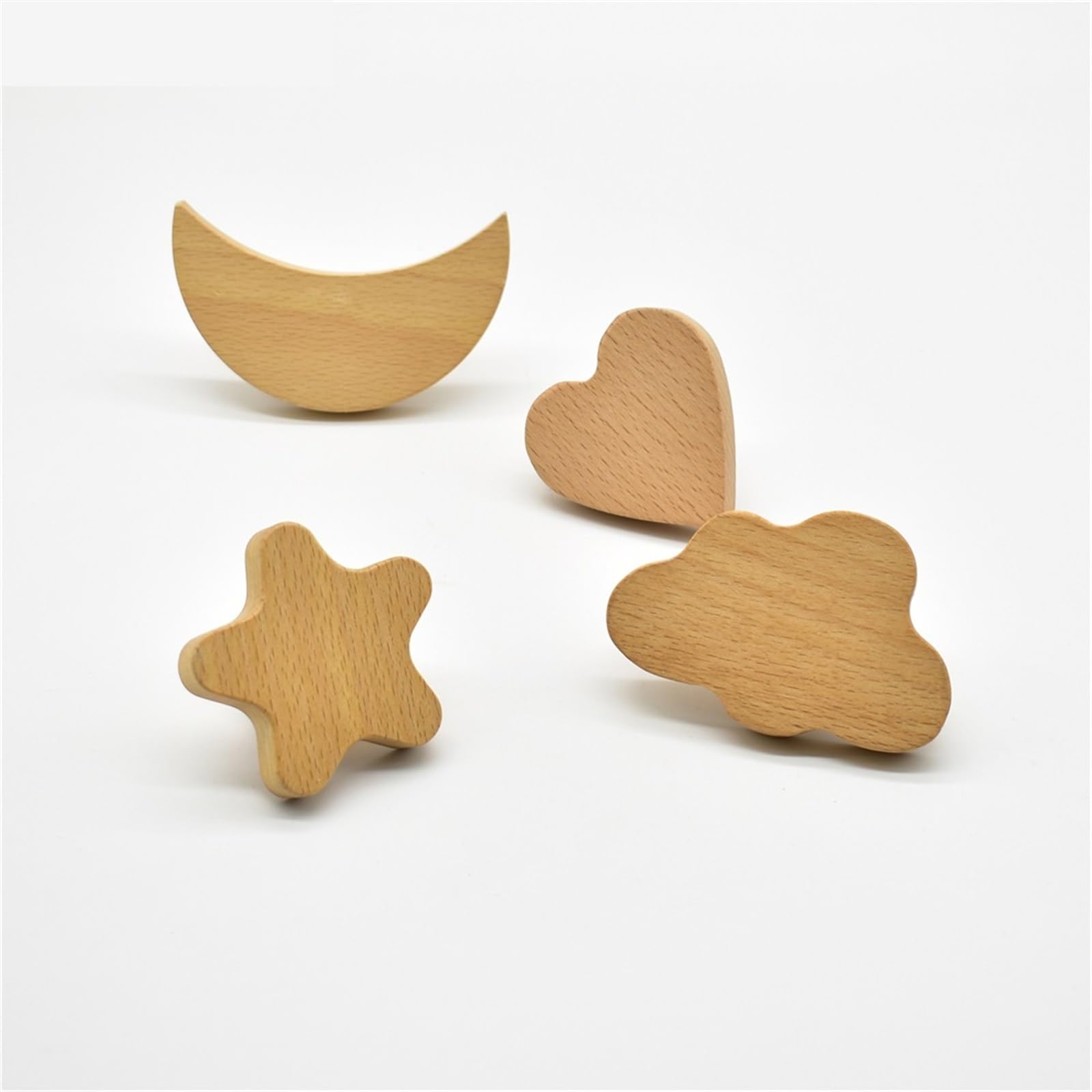 DFLPBHAV Solid Wooden Furniture Handle Drawer Knobs Kitchen Cabinet Pulls Handles Room Door Handle Wood Knobs 1Pcs(Cloud)