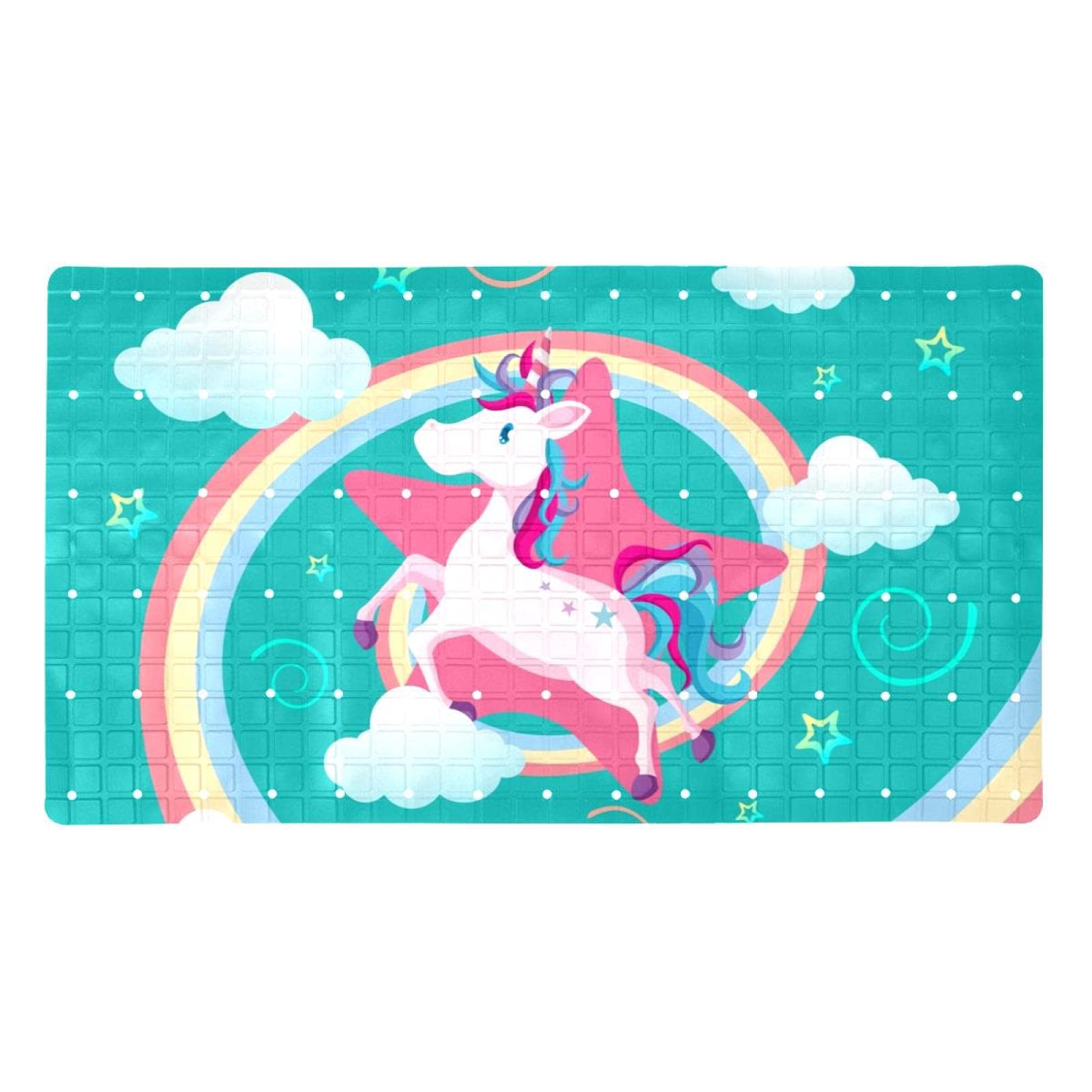 Tapis de baignoire antidérapant avec trous de drainage pour éviter les glissades