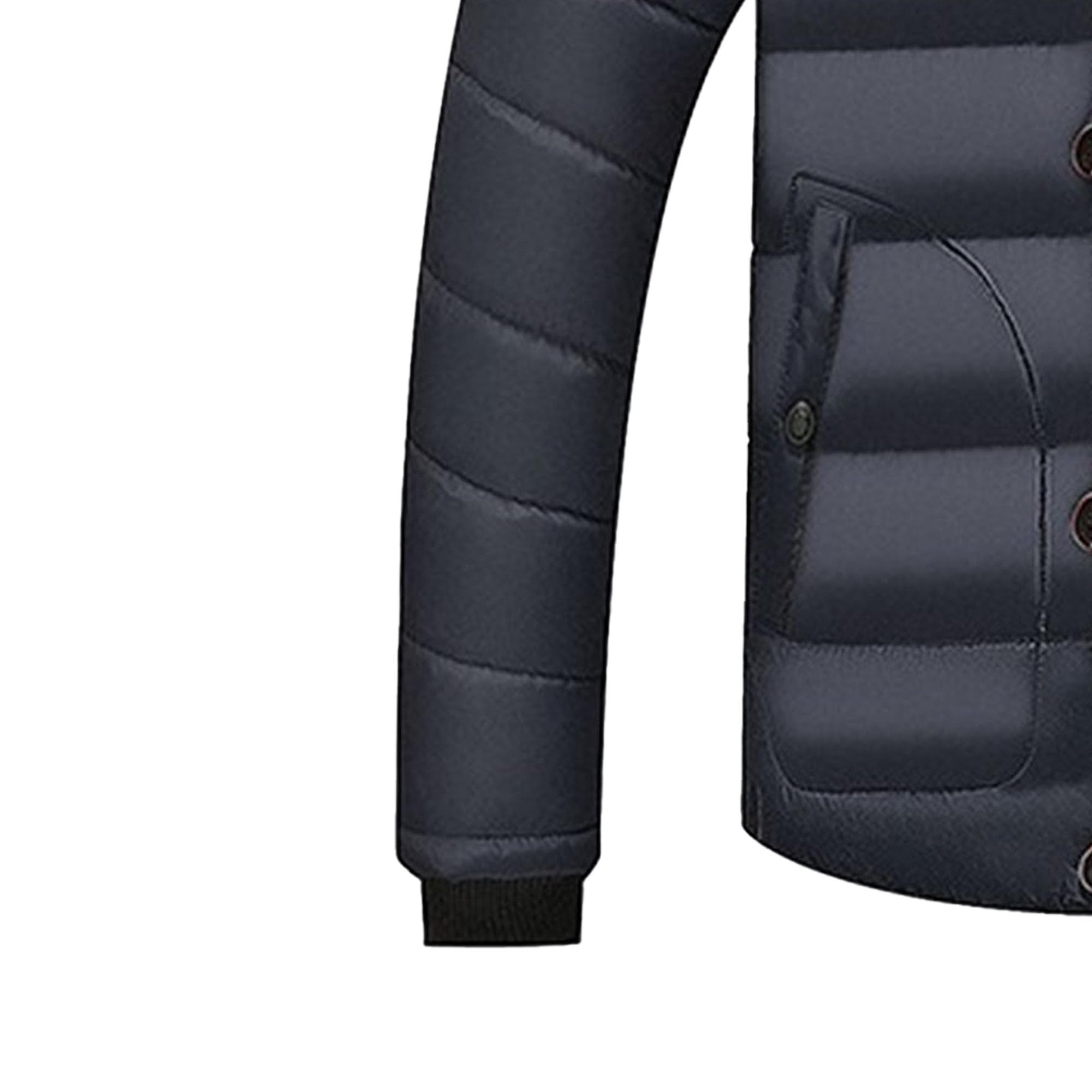 Giacca da uomo in pelliccia sintetica con cappuccio spessa imbottita giacca invernale da uomo impermeabile caldo parka casual abbigliamento esterno