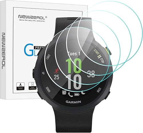 NEWZEROL Pezzi Compatibile con Garmin Forerunner Pellicola Protettiva Vetro Antiproiettile  Schermo Protettivo Vetro Temperato Alta Risoluzione Pellicola Trasparente NEWZEROL Pezzi Compatibile con Garmin Forerunner Pellicola Protettiva Vetro Antiproiettile  Schermo Protettivo Vetro Temperato Alta Risoluzione Pellicola Trasparente