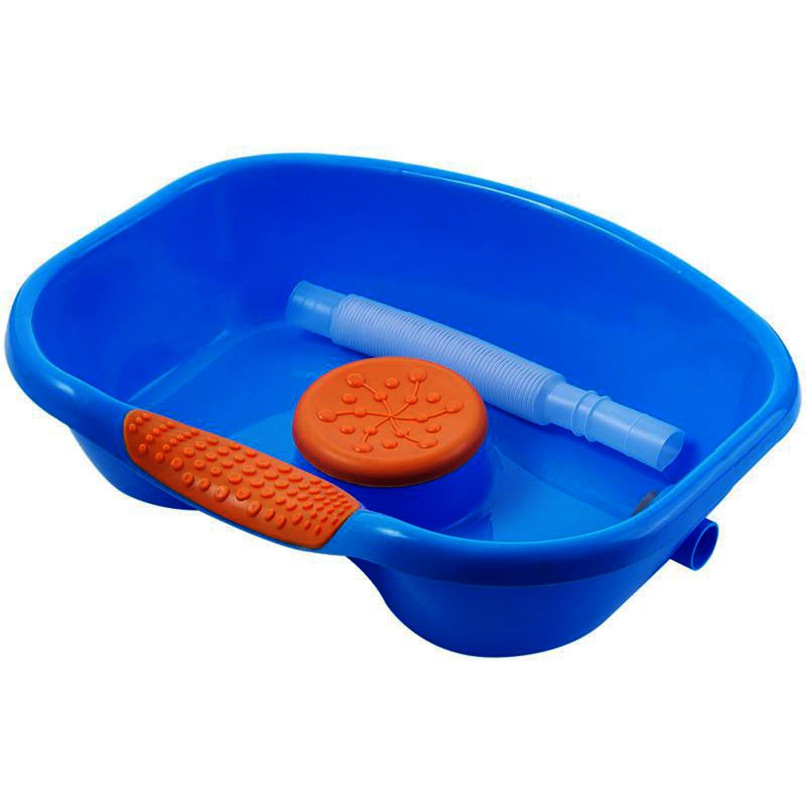 Hair Washing Basin Portable Shampoo Horizontal Drainable Hair Washing Sink Tub Tray Tray for Bedridden Patient Pregnant Women(Blue)
