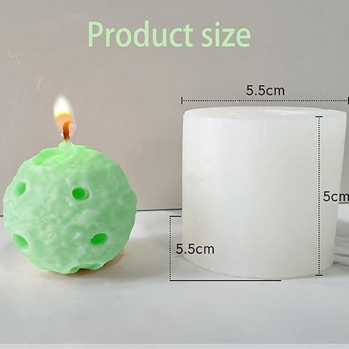Miniatura 3 de FJRICH 3D Candle MoldsDIY Silicone Mold for Candles Making Moon Mold Candle Making DIY Candles Resin Mould Moon for Candles SoapsCandle Decorations