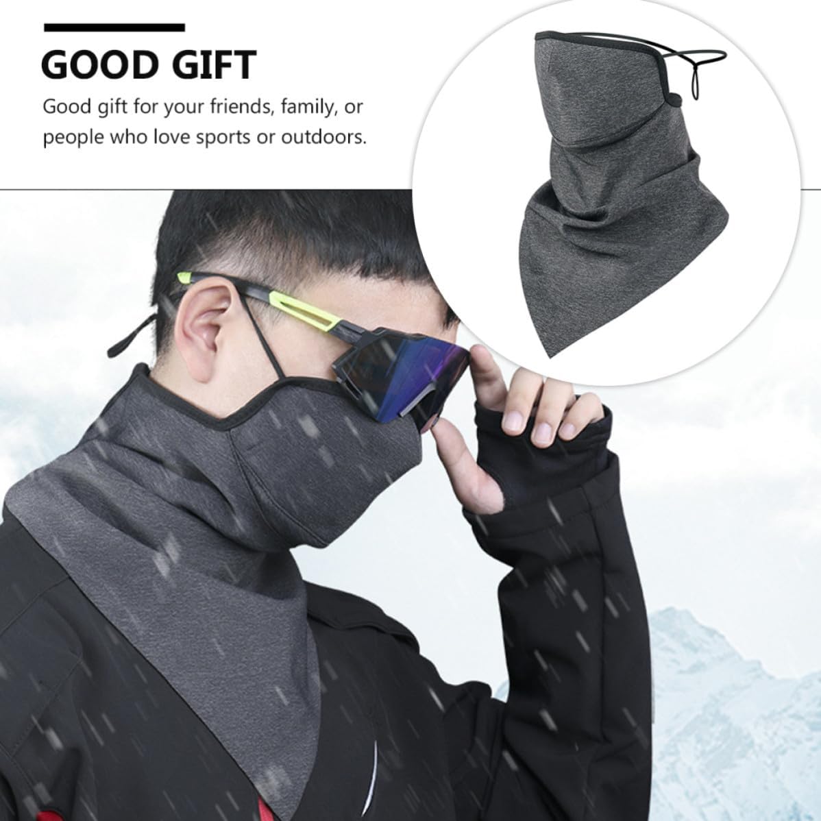 LIFKOME Cold-proof Winter Riding for Men and Women, Polyester Windproof Covering Face and Neck, Ear Protection for Outdoor Sports and Gardening