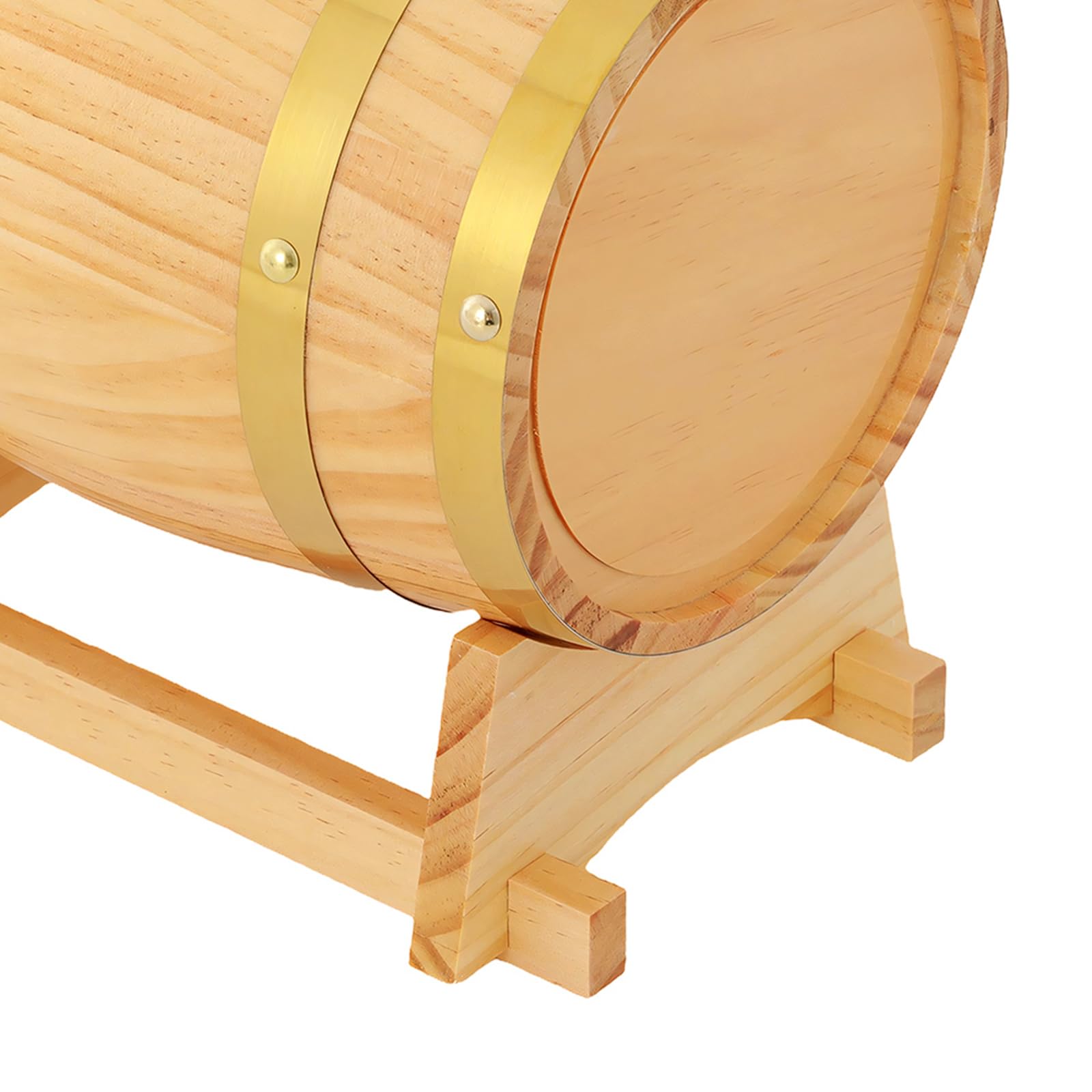 Tonneau à whisky, à vin, 3 l/5 l, praticité modérée, barel, robinet pratique, support stable, améliore l'arôme du vin en bois de chêne pour les maisons, les bars, les caves (3 l)