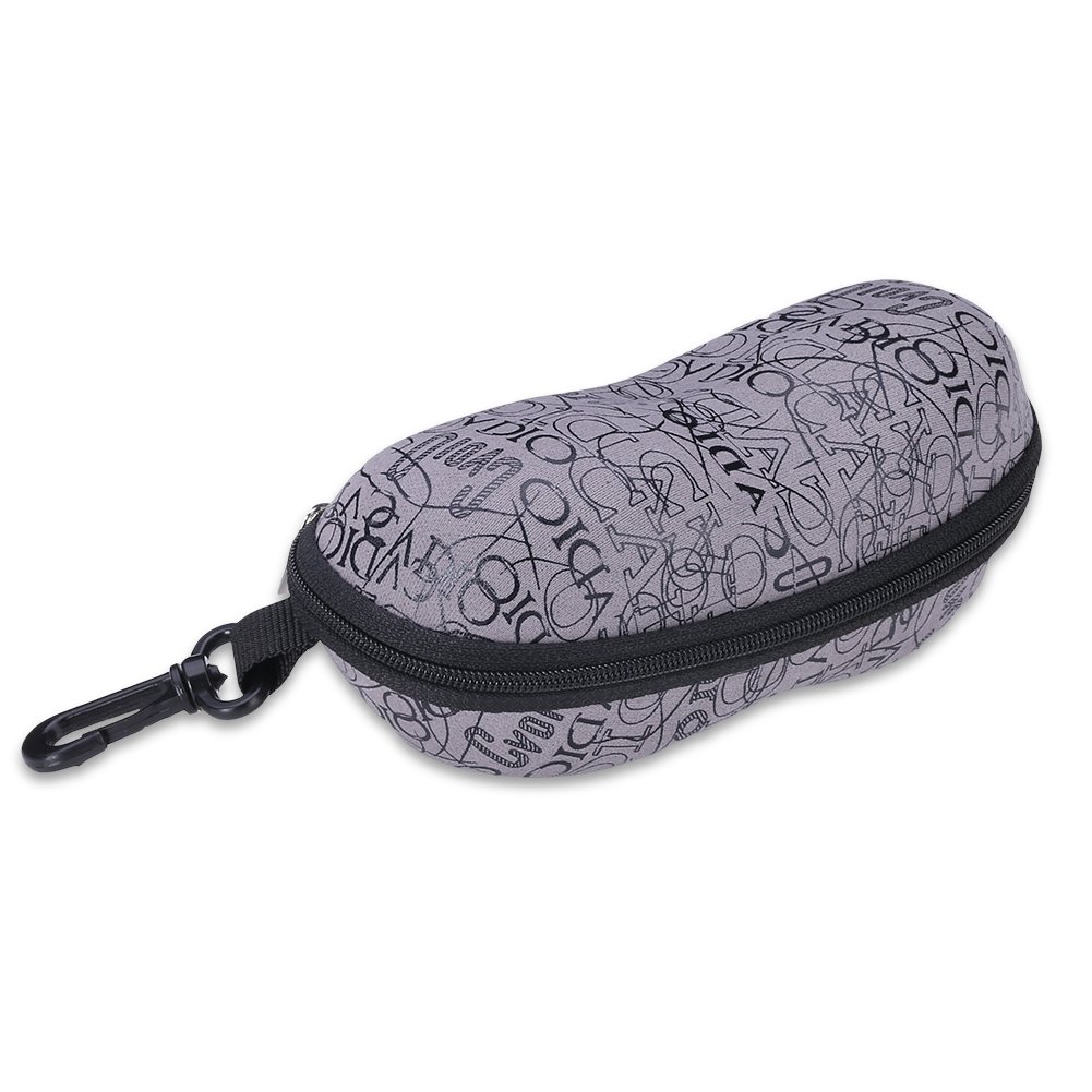 Semi Hard Glasses Case, Ultra Light Zipper Eyeglasses Box Case With Belt Clip