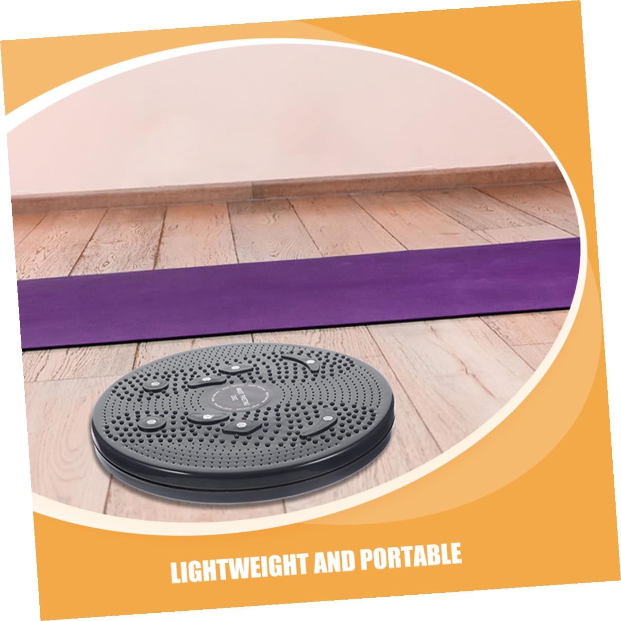 2pcs Portable Waist Twisting Disc Fitness Equipment Lightweight Rotating Twist Boards for Home Exercise Body Shaping Core Ab Workout Suitable for All Ages