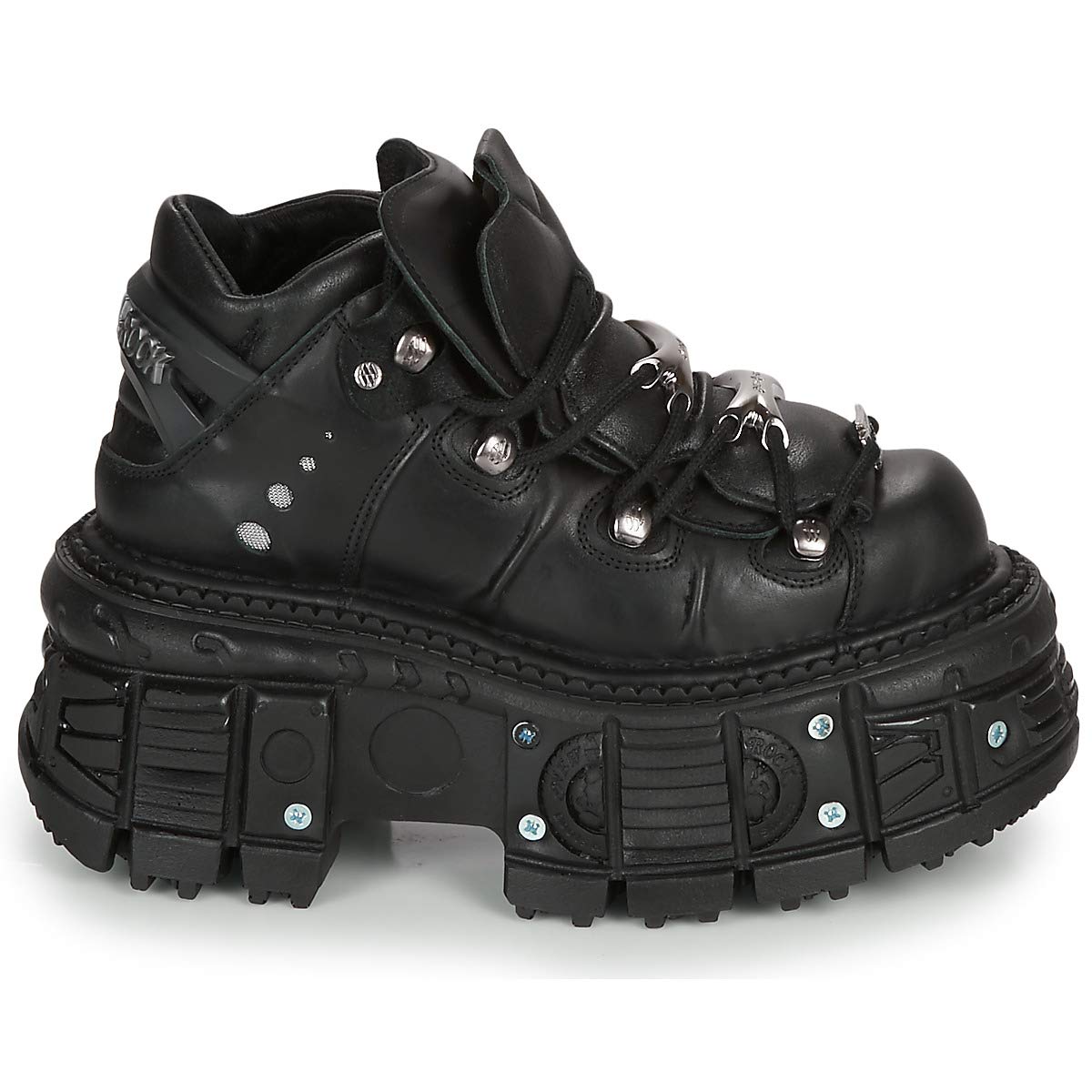 New Rock Botines Piel Militar Original Plataforma M.TANK106-C2 (Numeric_40)