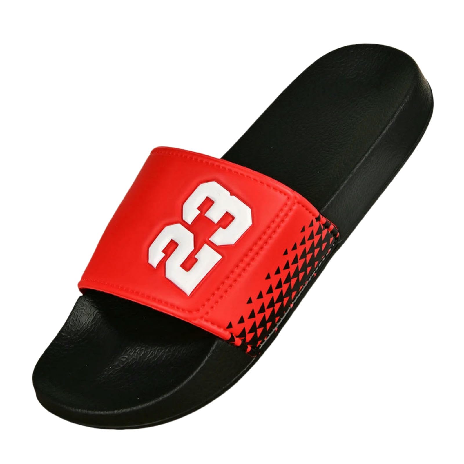 Ciabatte Uomo Scarpe da Casual All'aperto Sandali Estivi Spiaggia Antiscivolo Plus Size-Rosso_a-45