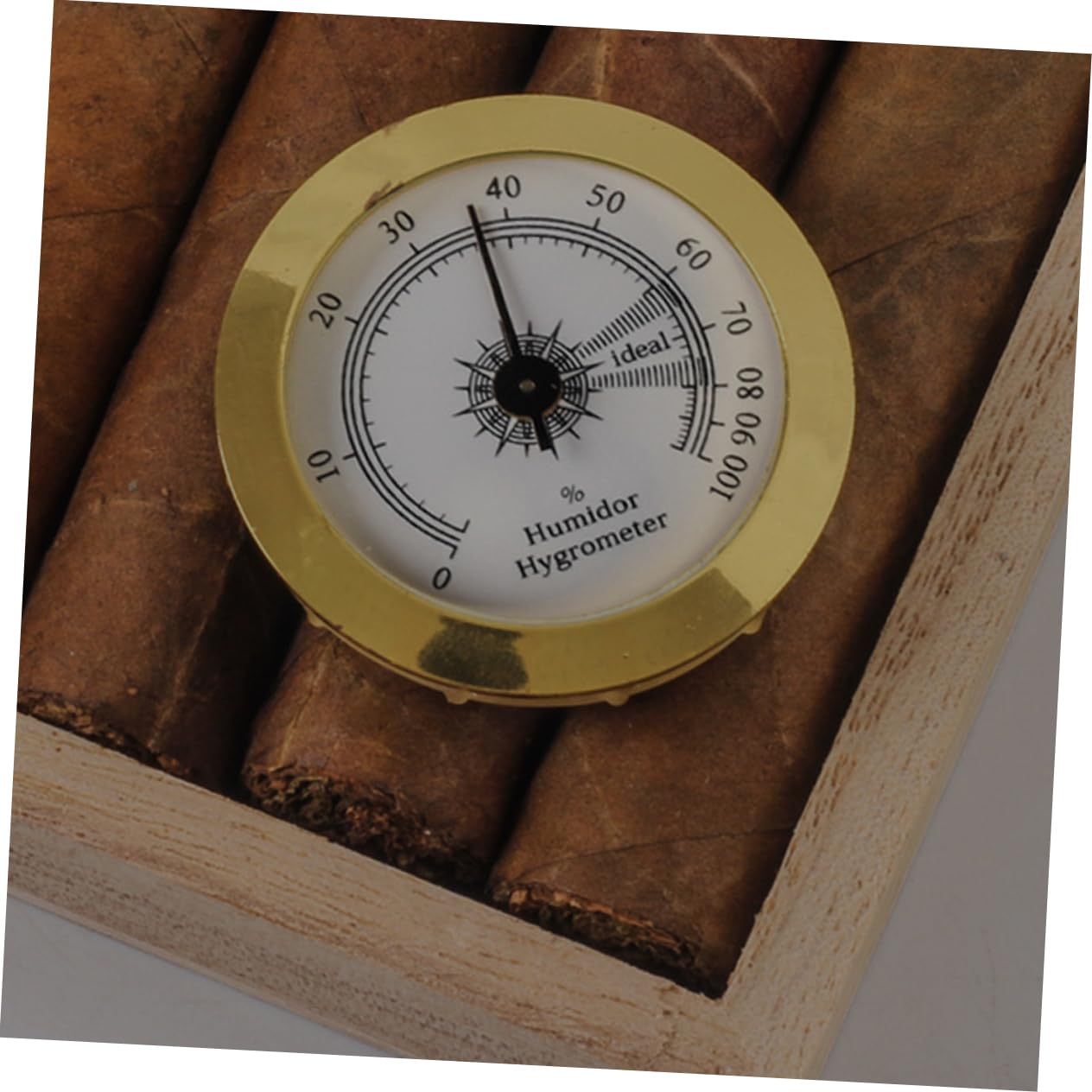 5 Piezas De Higrómetro De Humedad Para Interiores Cerillas Humidores Mecánicos Humidor De Accesorio De Vidrio