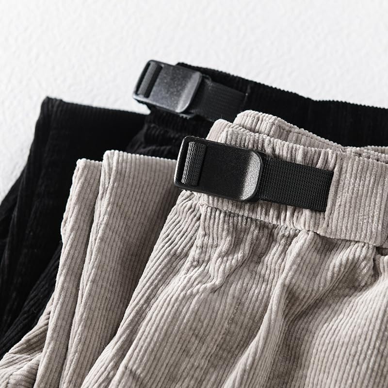 Style minimaliste japonais pantalon décontracté hommes à cordon ajustable