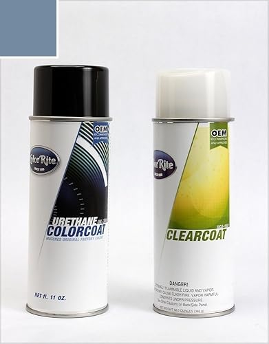 ColorRite Aerosol para Hyundai Sonata Automotive Touch-up Paint - Revestimiento transparente metálico gris acero AN, paquete todo incluido