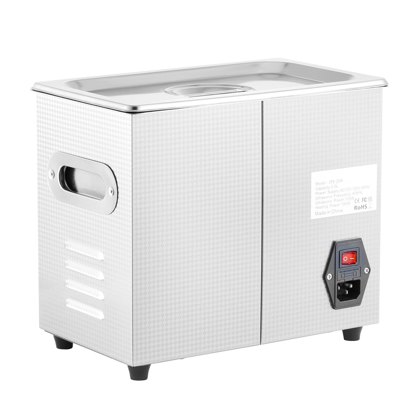 Limpiador UltrasóNico Profesional De 3L De 120 W Con Temporizador Digital Y CalefaccióN De Acero Inoxidable Para Joyas, Gafas Dentadas Herramientas Tarjetas De Circuito, Piezas De Repuesto Personal