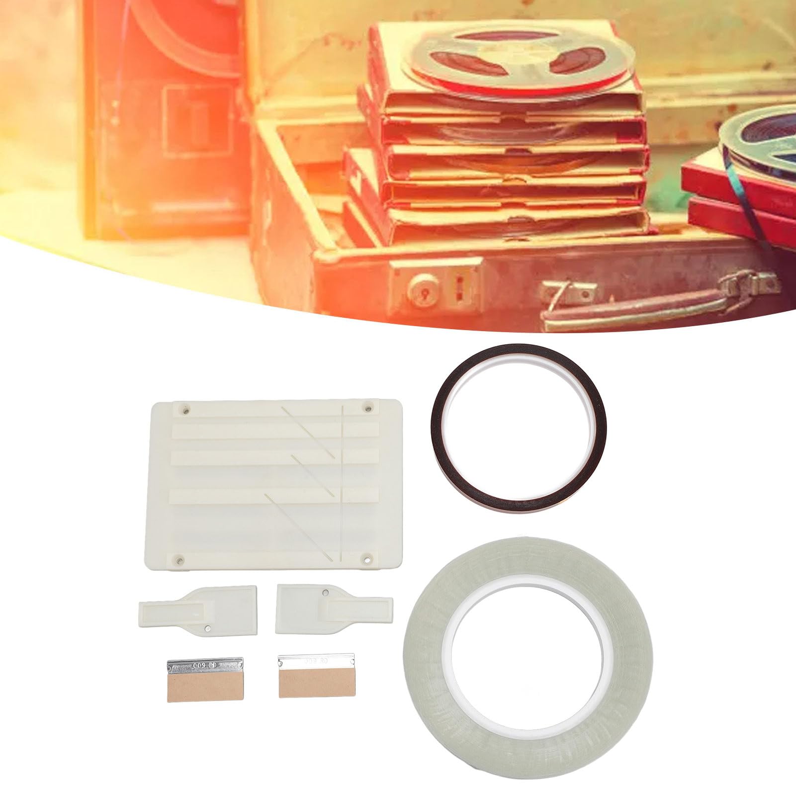 Kit D'épissure De Bande 1/4 10 Pouces, Kit D'épissure Audio à Bobine Ouverte