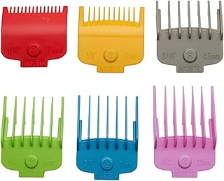 6 unidades Pente Limite de Aparador de Cabelo Colorido com Guia de Aparador Magnético Limite de Pente de Aparador de Cabelo Acessório Ferramenta de Estilo de Cabelo 6pcs Limite Pente Colorido,Limite de pente para aparar cabelo,com guia de aparador magnético,Guia de limite de pente para aparador de cabelo,Acessório para cortar cabelo Multicolor