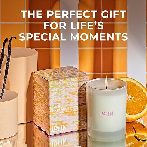 Miniatura 3 de Lohn Erde Mini vela perfumada  Vela de aceite esencial para el hogar, notas de cedro, higo, vetiver y ámbar, cera de coco sostenible y soja, larga