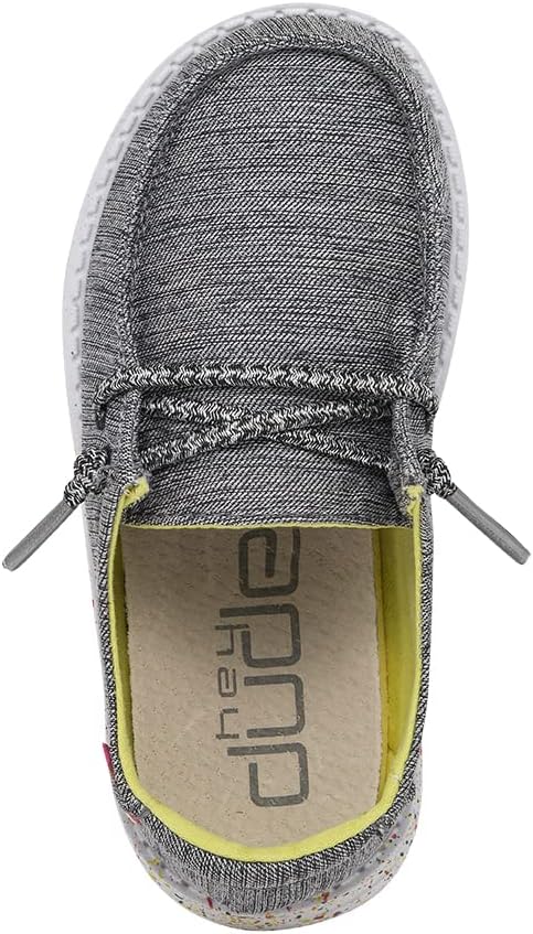 Hey Dude Girl's Wendy Toddler Sparkle Night Size K7 | Girl’s Shoes | Girl’s Lace Up Loafers | Comfortable & Light-Weight