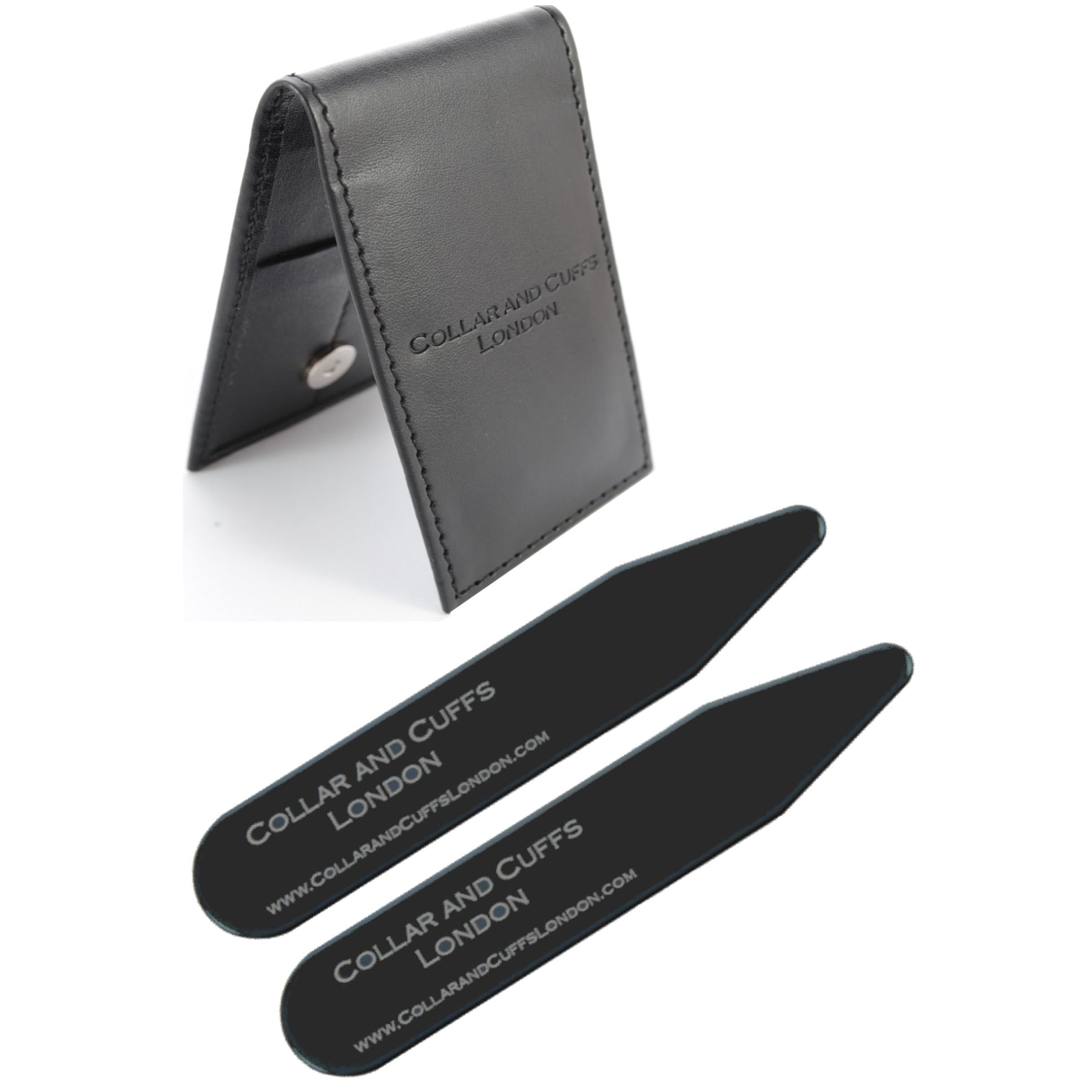 Refuerzos para cuello de camisa con cartera de regalo para hombre 6