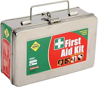 Industrial First Aid Kit will all items medicines in Stainless Steel Box - Class A Kit (for upto 25 pax)