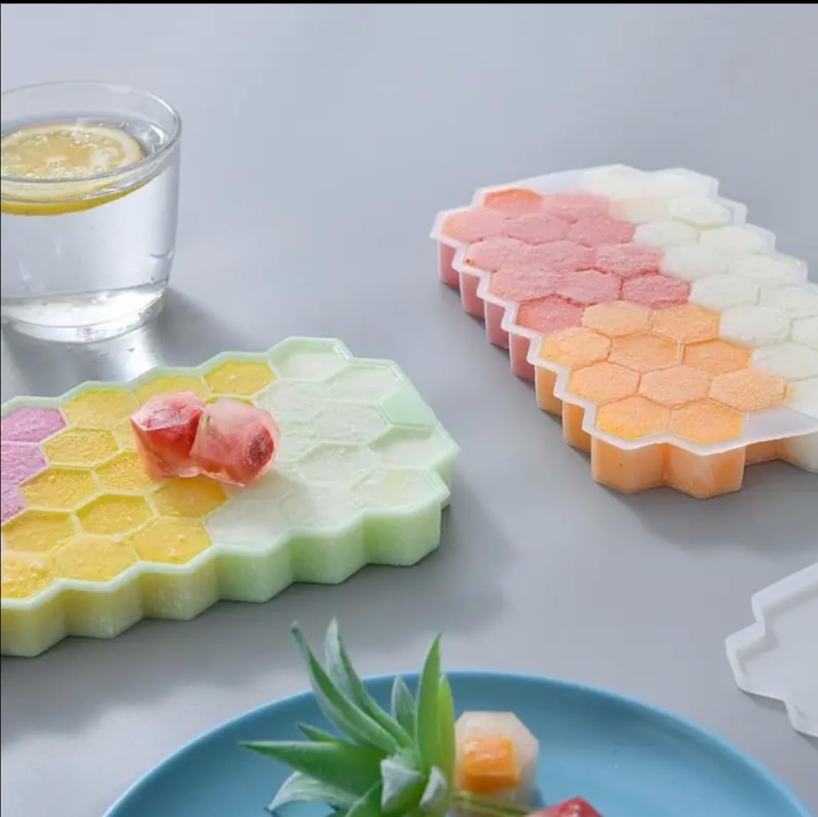 Flexible Silicone Ice Cube Tray - 37 Cavities -9