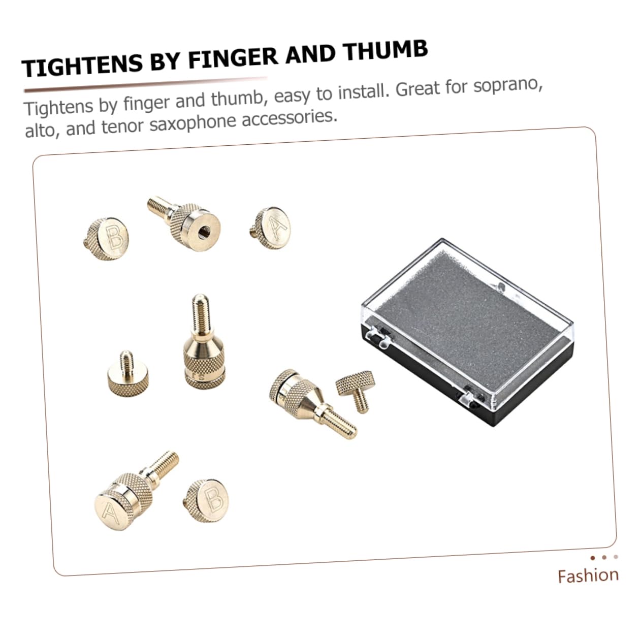 ifundom 4sets Viti Di Fissaggio Per Collo Sax Curvo Viti Professionali Per Saxofono Facili Da Installare Compatibili Con Soprano e Tenore e Materiale Resistente e Durevole