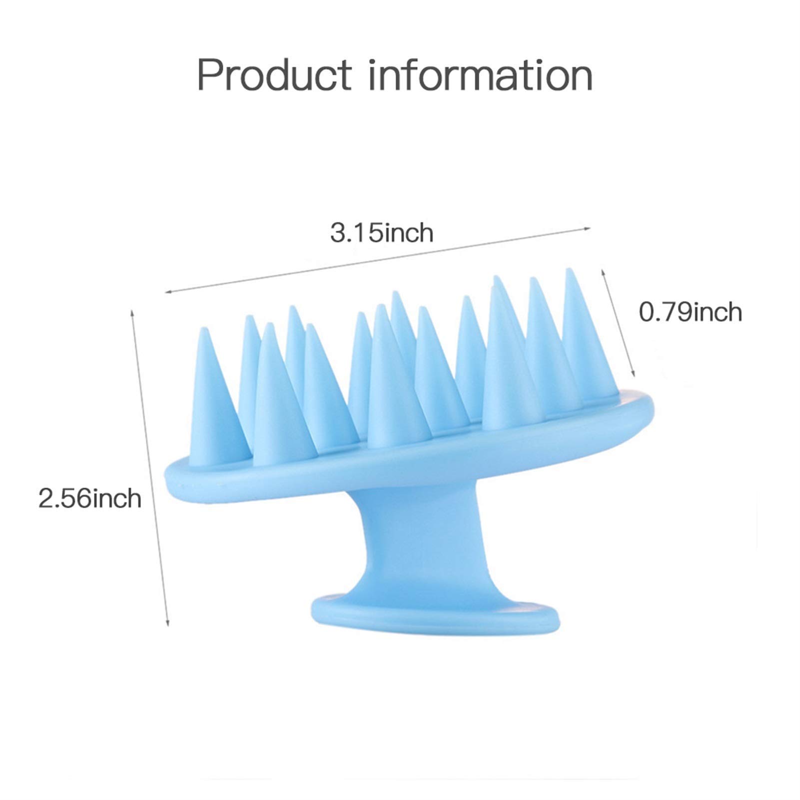 Cepillo de Ducha para Limpieza Masajeador de Cabello de Silicona Peine de champú Cepillo de Masaje de baño Masajeador de Cuero cabelludo Cepillo de Ducha de Cabello Peine Herramienta de CUID
