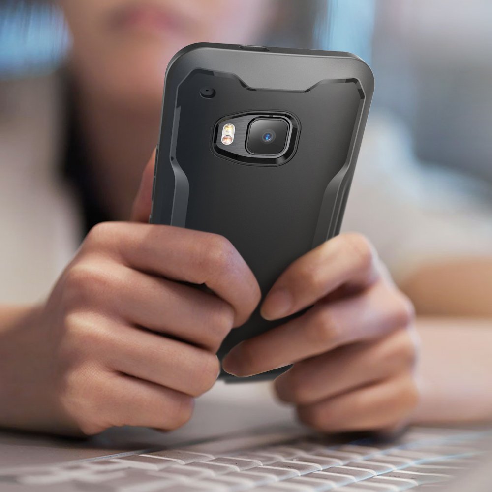 HTC One M9 Case, SUPCASE Unicorn Beetle Series Premium Hybrid Protective Clear Case for HTC One M9 , Retail Package (Black/Black)